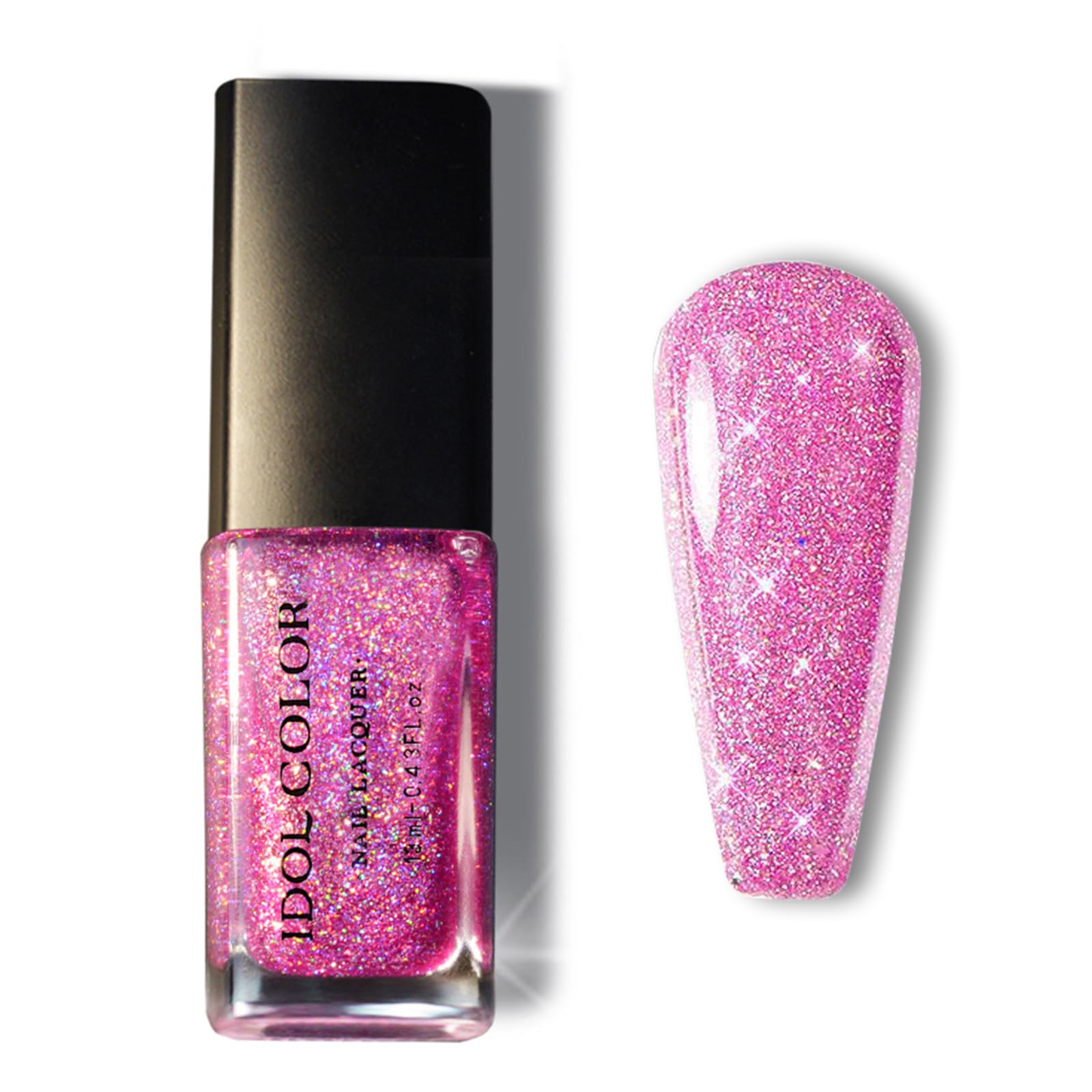 Pink Glitter Nail Polish, Pink Nail Varnish Quick Dry Nail Polish No — free download