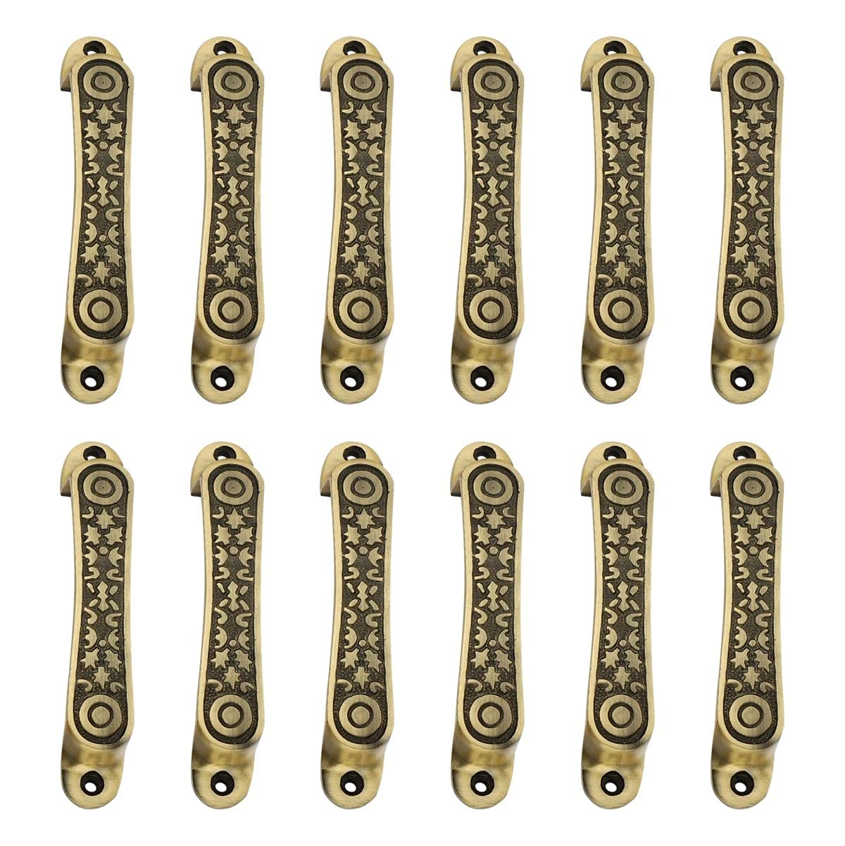 Peppa™ Antique Brass Finish Door/Cabinet/Wardrobe Handle for Home Decor 6 Inches Flame (Pack of 12) (B09HN5CN6T) Amazon Price History, Amazon Price Tracker
