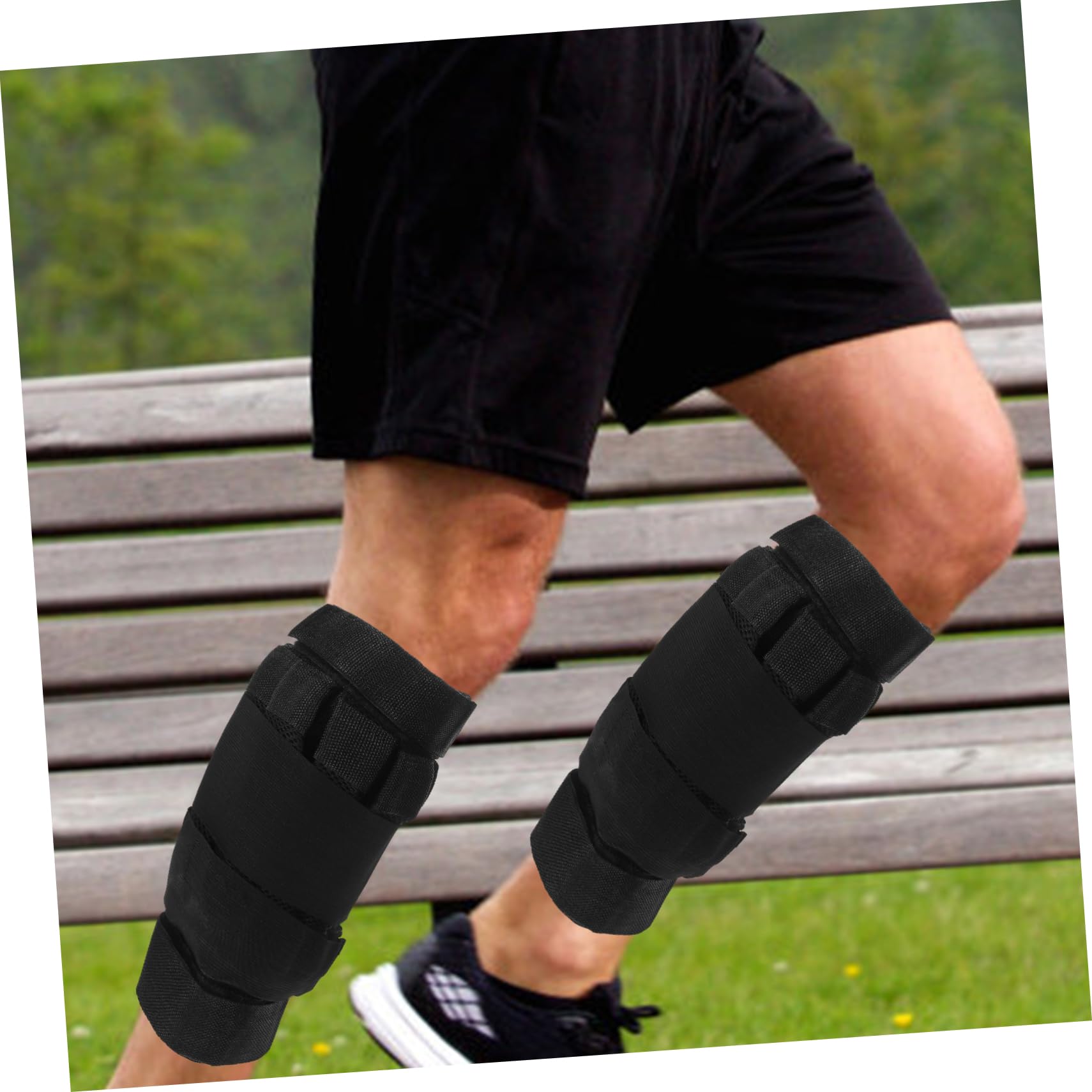 Abaodam Pesi per Caviglie Regolabili Traspirante a Rete, Fascia Elastica per Allenamento Gambe e Riabilitazione, Set da 2 Pezzi per Corsa e Fitness Uomo Donna