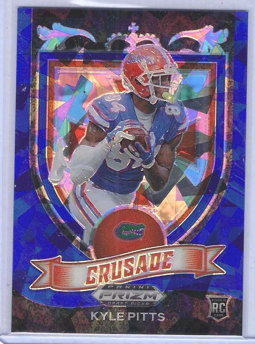 Kyle Pitts 2021 Panini Prizm Dp Cracked Ice Crusade Rc #d 82/99 - Football Cards