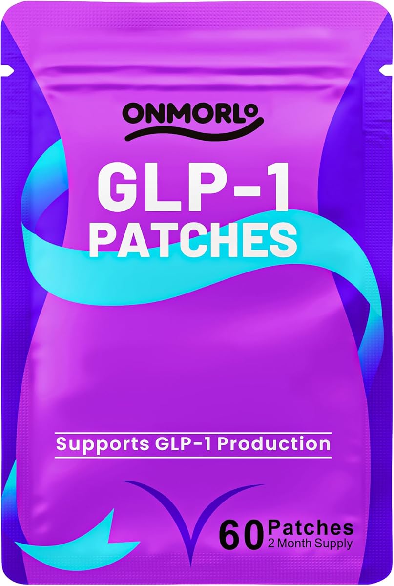 GLP-1 Patch for Women and Men, 8 Hour Deep Absorption, On-The-Go Friendly, A New Kind of GLP-1 Patches with L-Glutamine, Berberine, Cinnamon &amp; Pomegranate, 60 Patches