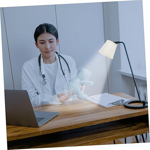 Miniatura 5 de KALLORY Pantalla de lámpara plisada, pantalla de tela de barril con clip en cubierta de lámpara pequeña de repuesto para lámpara (caqui)