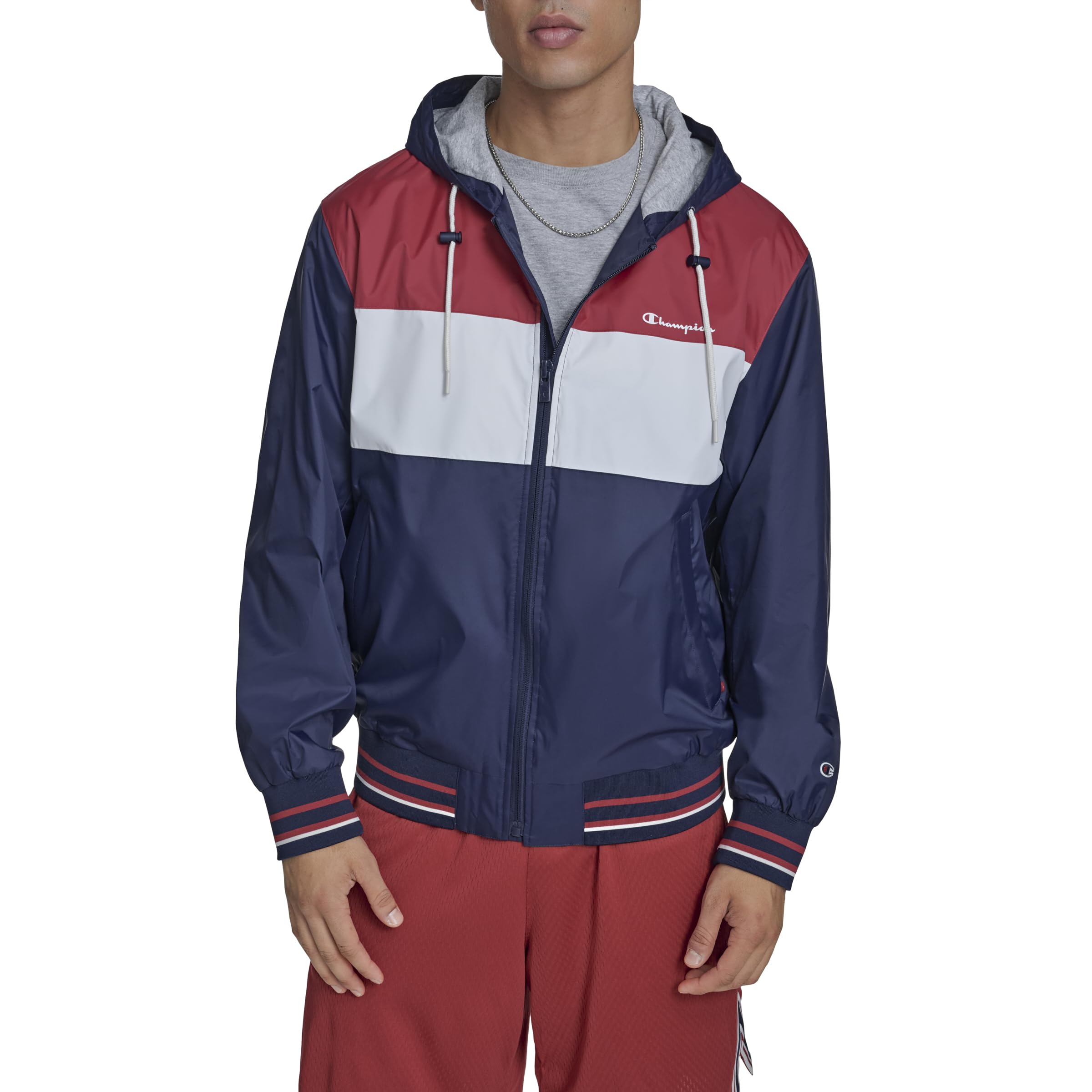 Men's Retro Hooded Rain Jacket