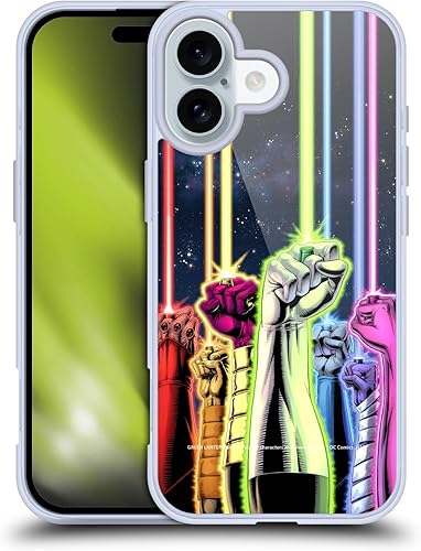 Head Case Designs Funda de gel con licencia oficial de Green Lantern DC Comics Power Rings para cómics protección de grado militar compatible con