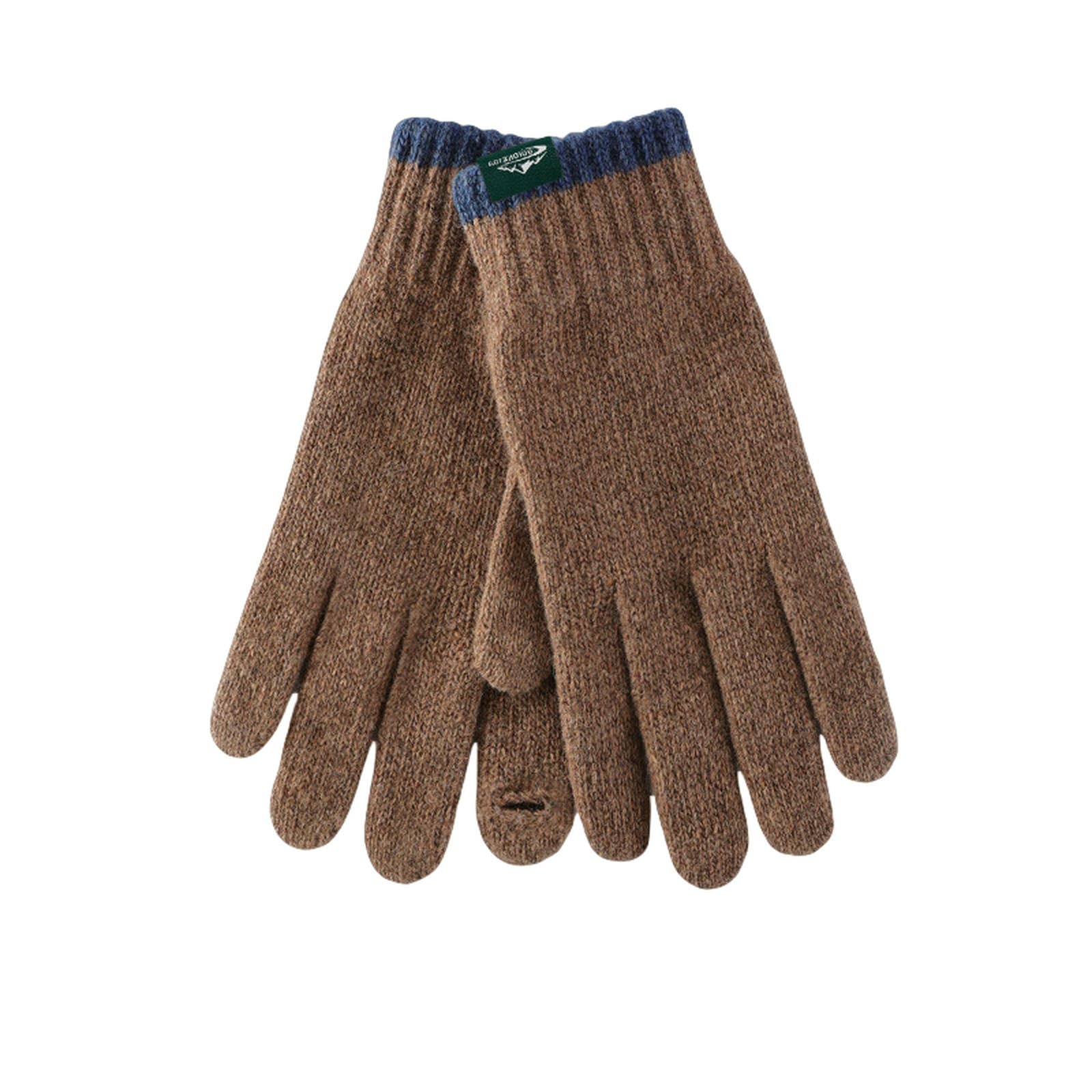Guantes para el frío de punto térmico que permiten usar el móvil sin congelarte