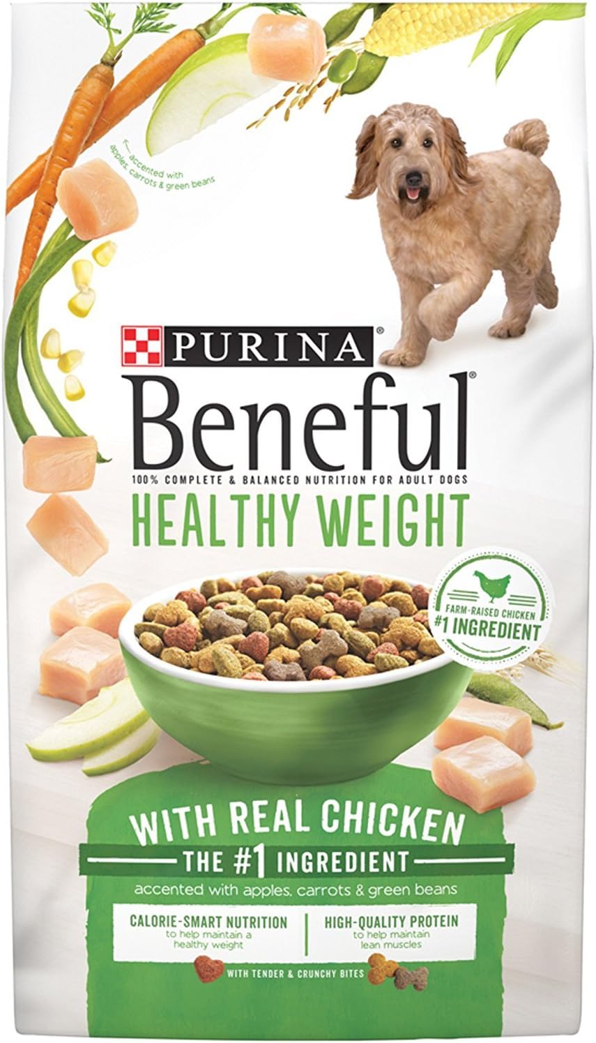 Purina Beneful Healthy Weight Dry Dog Food, Healthy Weight With Farm-Raised Chicken - (6) 3.5 lb. Bags