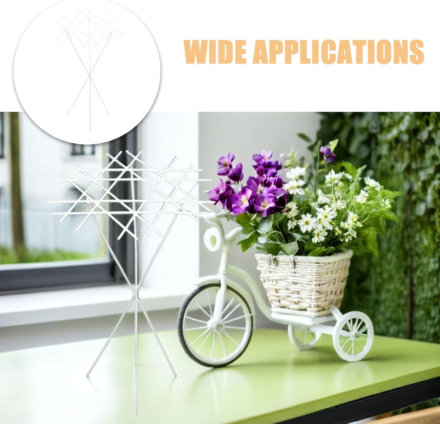 4pcs Flower Frogs for Arrangements Vase: Bouquet Holders for Bride - Plastic Spiral Flower Arrangement Floral Design Support Frames Bouquet Supplies