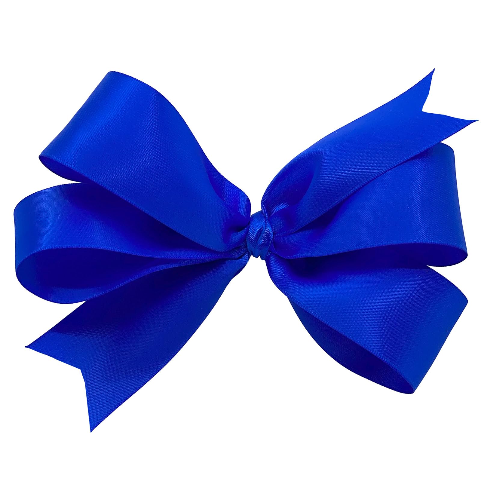 Morex Ribbon Ruban de satin double face en polyester recyclé RPET, 3,8 cm x 91,4 m, bleu électrique