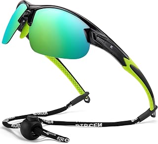 Polarized Sport Sunglasses for Men: UV Protection Fishing Shades for Golf Baseball Driving Motorcycle BC3065