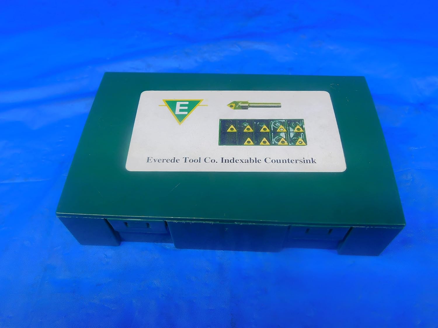 EVEREDE 3/8 MIN Dia 90 DEG Chamfer INDEXABLE Countersink IND-18-9-375 + Inserts - TH0617AC3