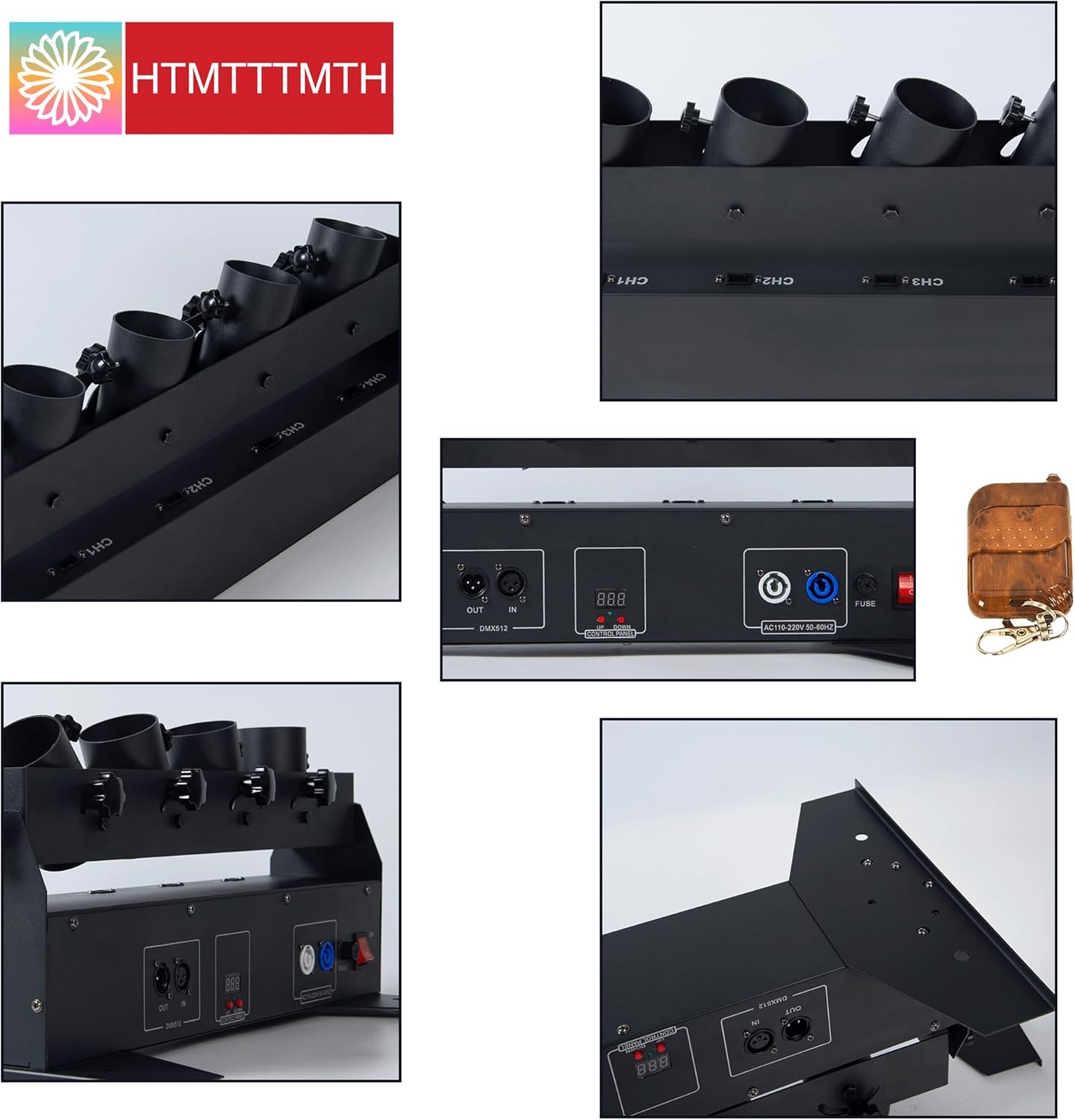 4HEAD Electric Confetti Launcher Confetti Shooter with Wireless Remote for DJ Party Nightclub Wedding Stage Concert Event Show