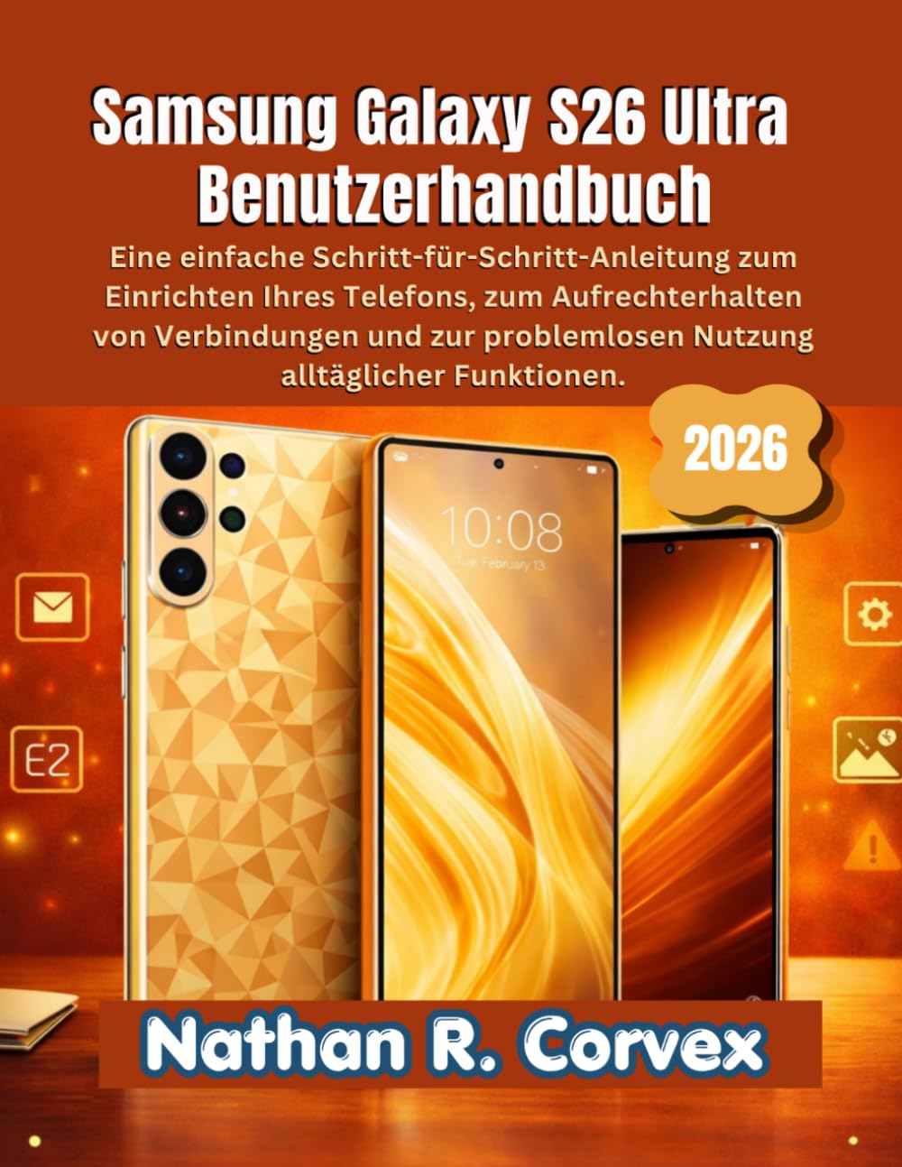 Samsung Galaxy S26 Ultra Benutzerhandbuch: Eine einfache Schritt-für-Schritt-Anleitung zum Einrichten Ihres Telefons, zum Aufrechterhalten von ... problemlosen Nutzung alltäglicher Funktionen