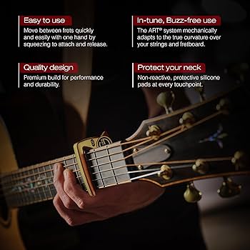 Amazon.com: G7th Performance 3 Guitar Capo - 18kt Gold Plate