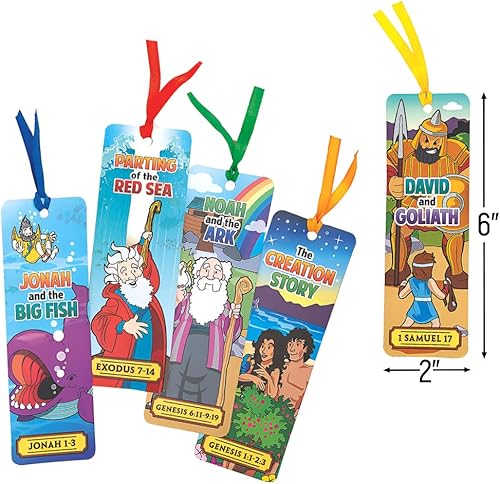 Miniatura 3 de Surtido de marcadores de historia bíblica, papelería, 48 piezas