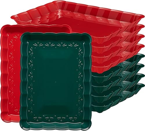 Miniatura 9 de Bandejas 9X13 (4, verde y rojo)