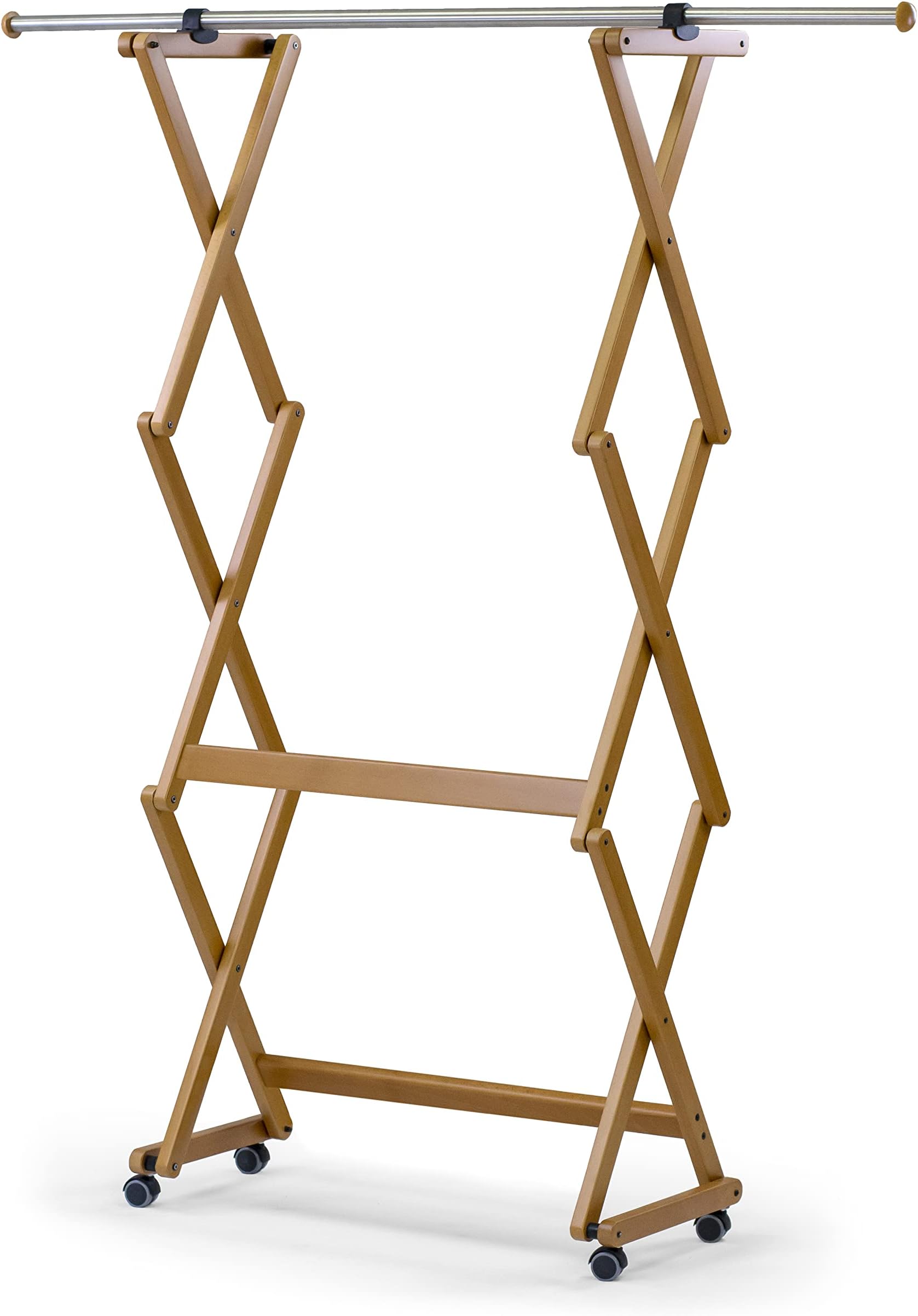 ARREDAMENTI ITALIA Felix Clothes Hanger Wood Extendible Cherry Finish