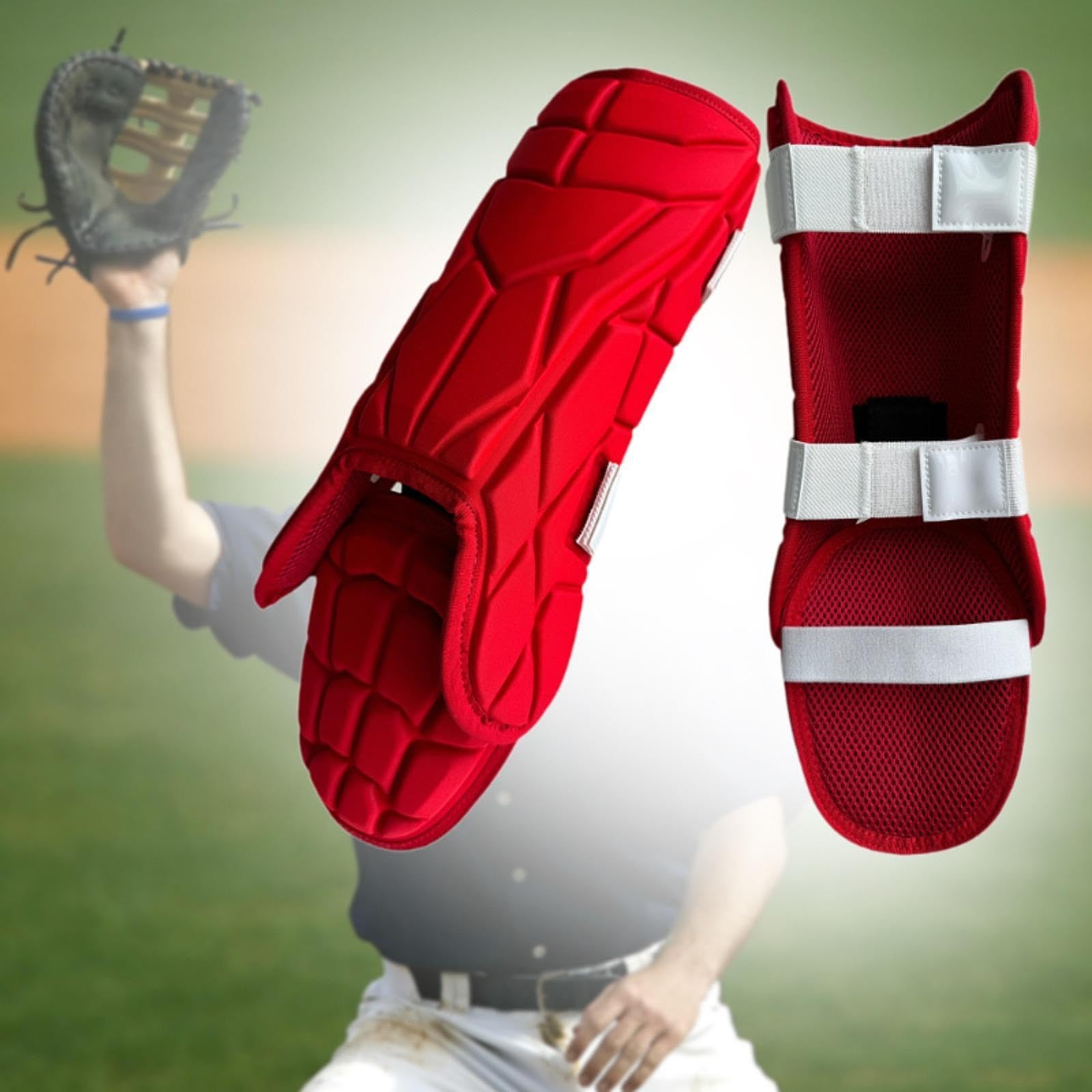 Perfeclan Protectores de piernas de béisbol y Softbol Protectores de pies para Adultos protección en Deportes multifunción cómodo Protector ergonómico Ajustable