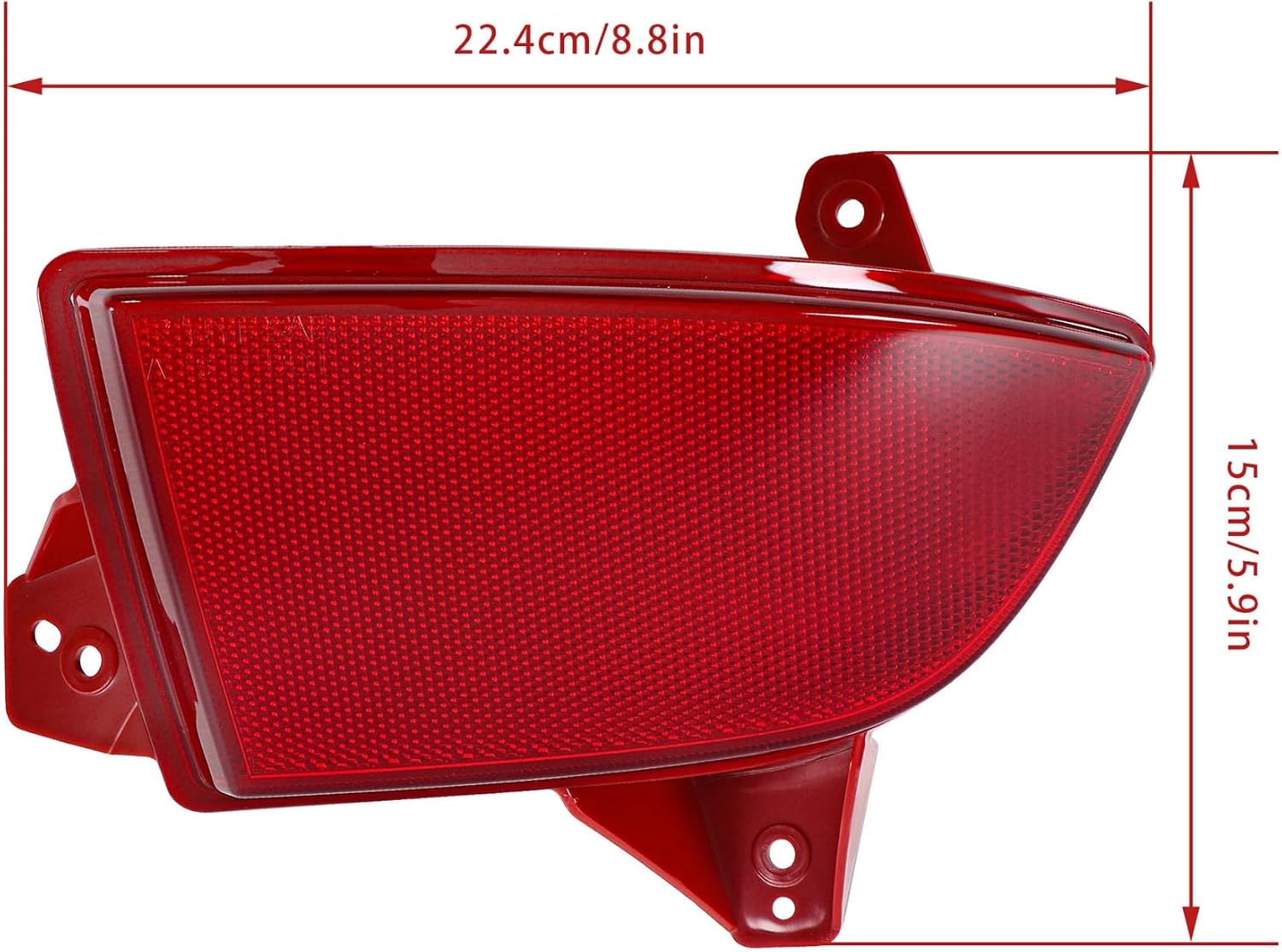 Silscvtt Bumper Tail Light Rear Reflector Assembly Replacement for Honda Pilot 2019-2022 Passenger Side 33505-TG7-A01