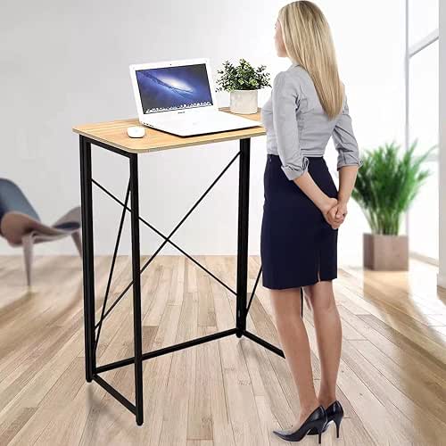 Folding Laptop Computer Desk, Standing Desk, 31in Small Desk for