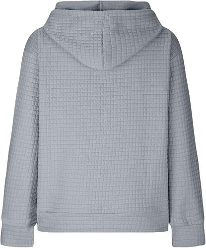 Miniatura 5 de COTECRAM Sudaderas con capucha para mujer, talla grande, de manga larga, con bolsillo, casual, cuello redondo, gráfico, sudaderas