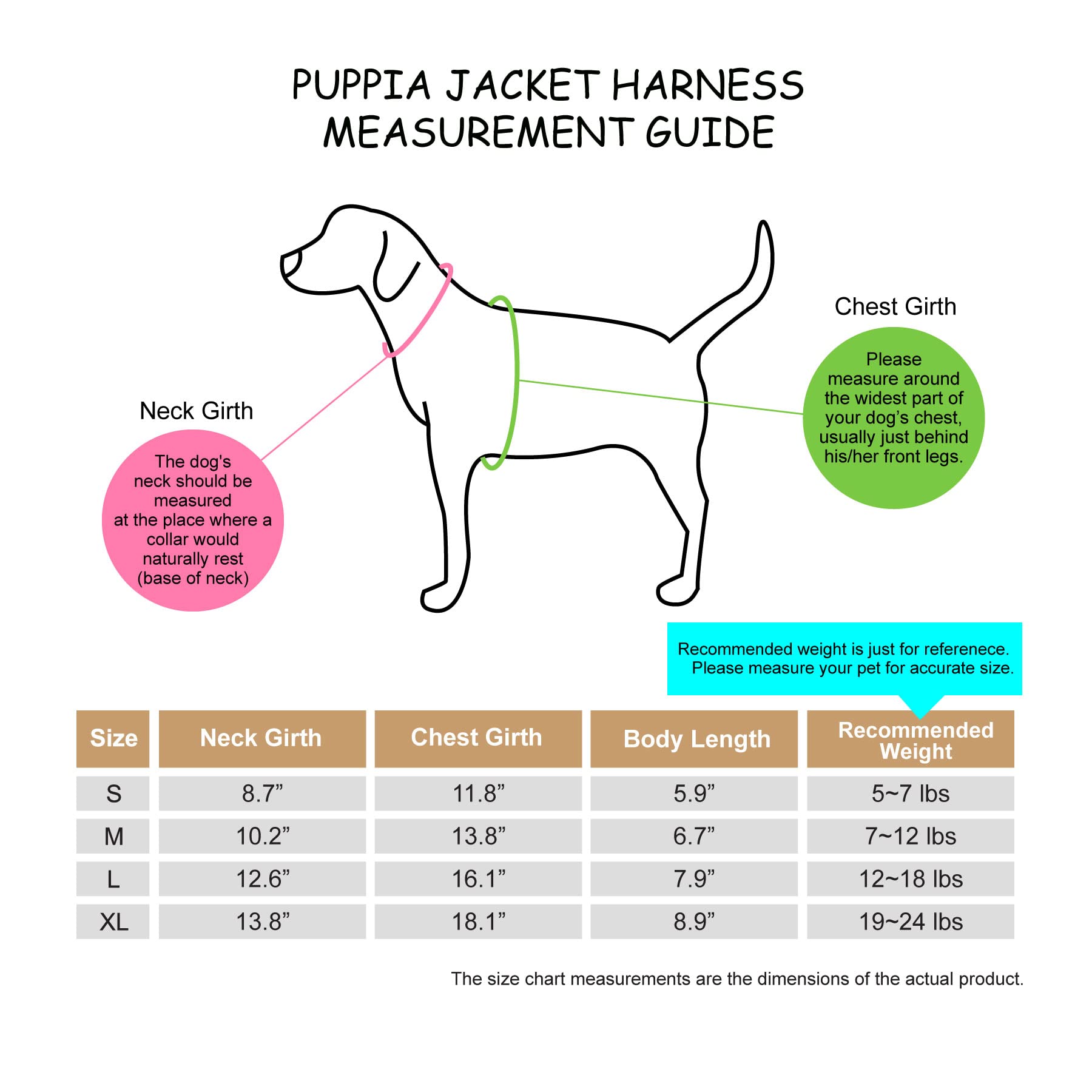Puppia Jace Jacket - Arnés para Perro, suéter cálido de Invierno con patrón de Diamantes para Perros pequeños y medianos, Negro, Talla L