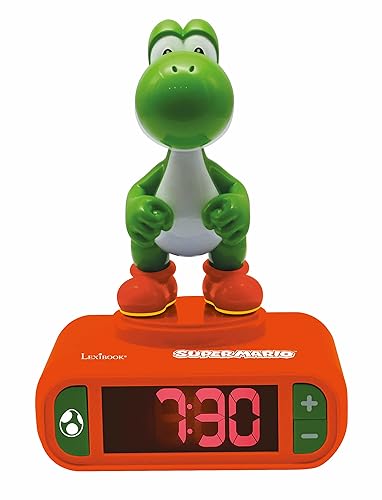 Lexibook, Super Mario, Réveil veilleuse Yoshi, Personnage Lumineux, Choix de