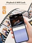IFamily WiFi Baby Monitor avec l'application – Smartphone Baby Monitor avec 5" HD moniteur & 2K Caméra, vision nocturne, 2-Way Talk, Motion Tracking & Alerts, Capteur de température, Lullabies, Sécurité WiFi Verrouillage