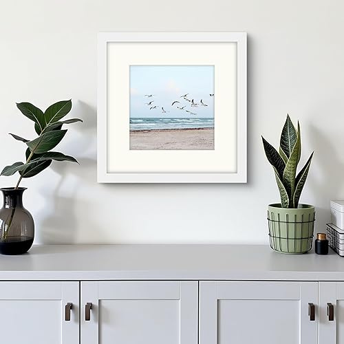 Vista 217 de Frametory, Los marcos de 16 x 20 pulgadas muestran imágenes de 11 x 14 pulgadas con paspartú o fotos de 16 x 20 pulgadas sin paspartú, vidrio Plata