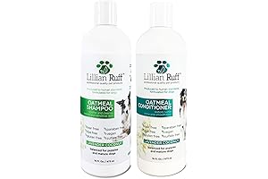 Lillian Ruff Relaxing Oatmeal Pet Shampoo & Conditioner: Soothe & Refresh Your Furry Friend