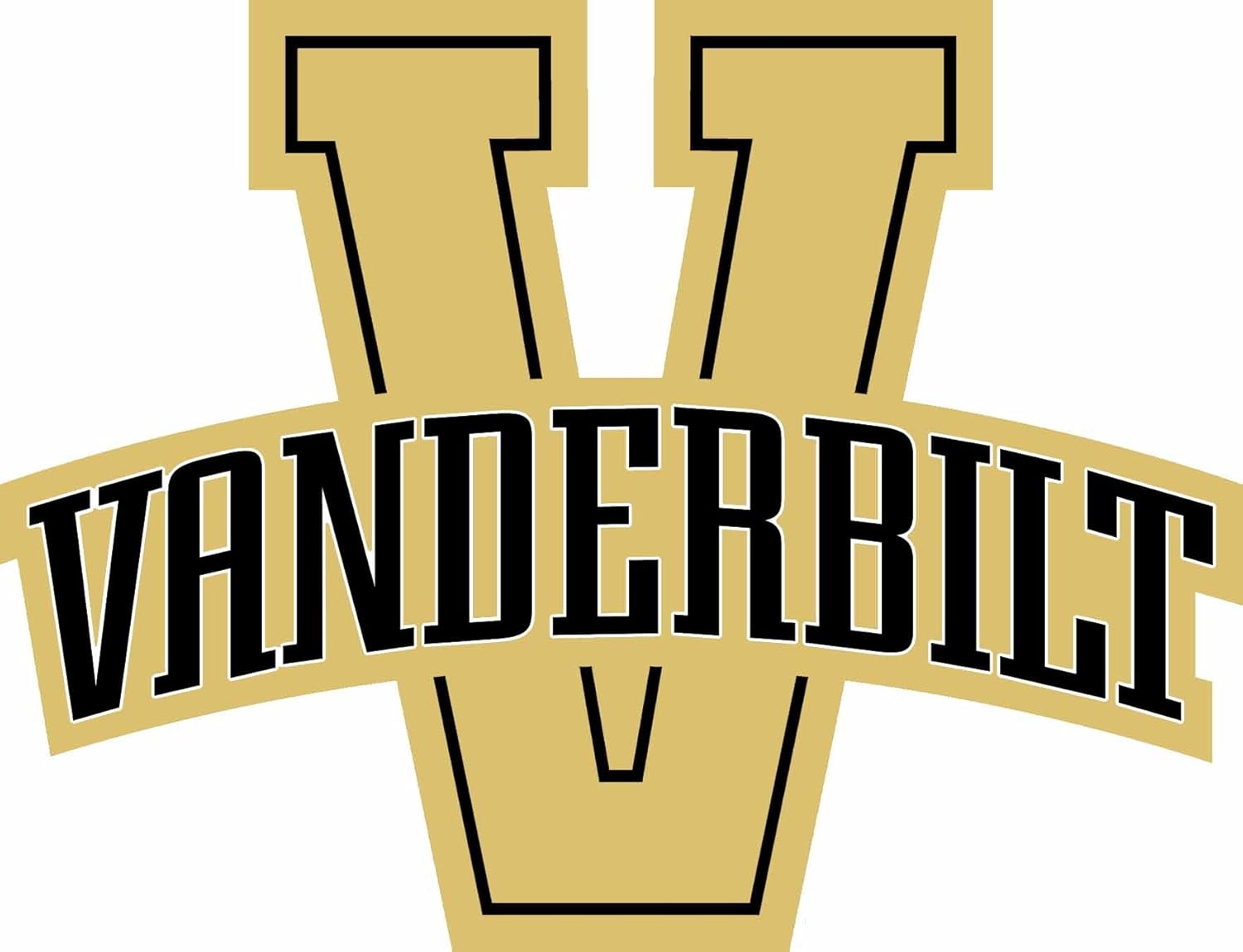 Vanderbilt Commodores Bumper Sticker college sports 4" x 4