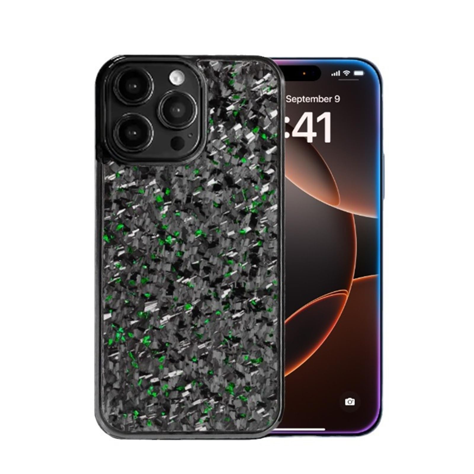 BanBE Custodia In Fibra Di Carbonio Per IPhone 14 13 12 Pro Max Custodia Antiurto Leggera, Lucida, Per IPhone 15 Plus - Foto 6