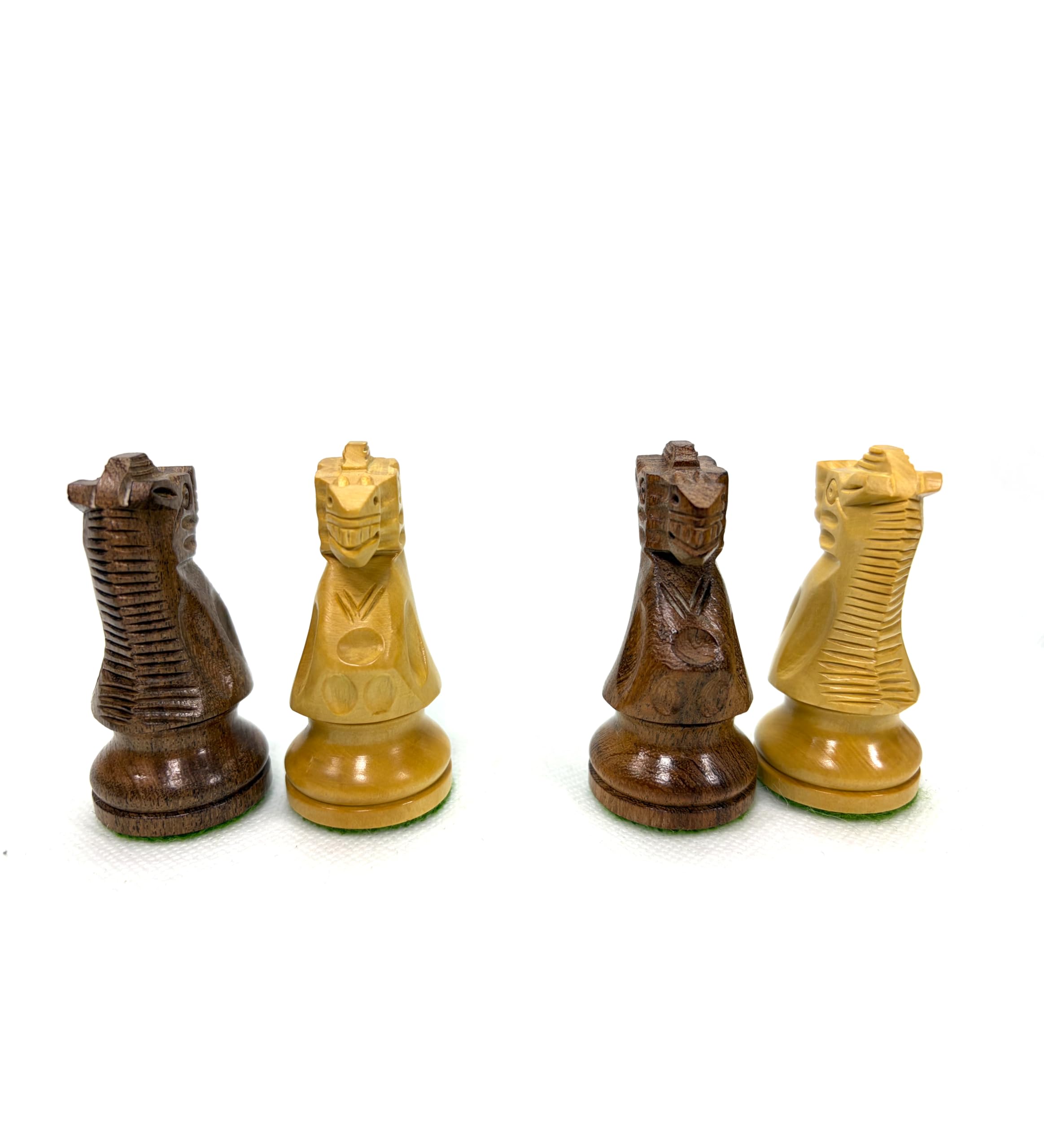 ROOGU German Staunton 3,75'' Figure di scacchi in legno di acacia bosso India (3,75'')