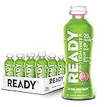 Ready Clear Protein Water - 20g Whey Protein Isolate, Zero Sugar, Low-Calorie Sports Drink for Hydration & Recovery - Electrolytes, Essential Amino Acids - Cotton Candy Grape, 16.9 fl oz Bottles (12-Pack)