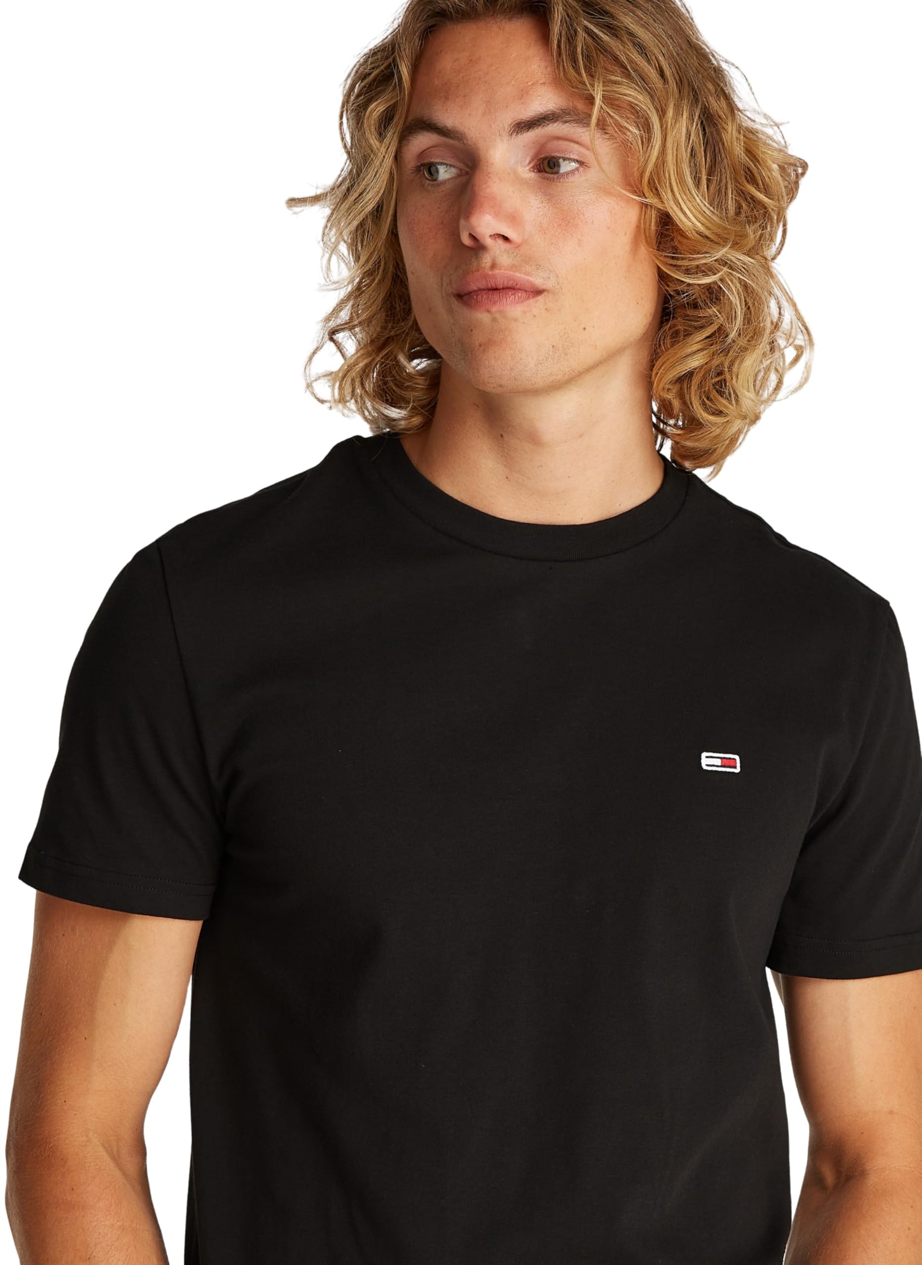 Tommy Jeans Camisetas de Manga Corta Hombre Pack de 2 Slim Mix tee con Cuello Redondo