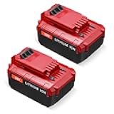 UTRBATT 20V MAX 6.0Ah PCC685L Replacement Battery Compatible with Porter Cable 20V Lithium Battery PCC685L PCC680L PCC682L, 2 Pack