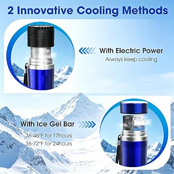 Portable Insulin Pen Cooler Vial Travel Case TSA Approved Chargeable, Electric Diabetes Medication Cooler for Travel 35-77F Custom