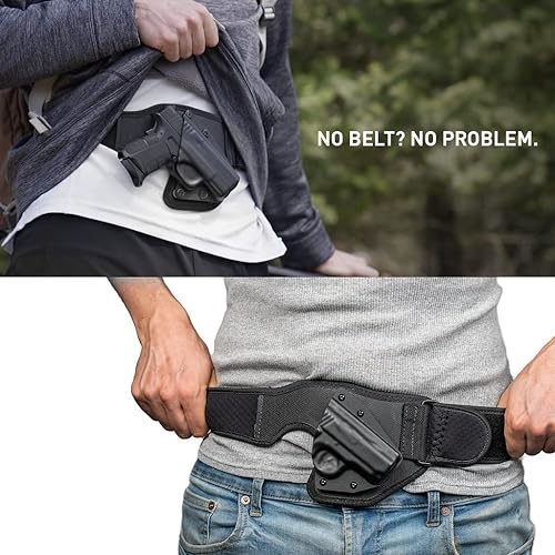 Miniatura 6 de Low-Pro - Banda para el vientre compatible con Glock, 43x, diestro, extragrande