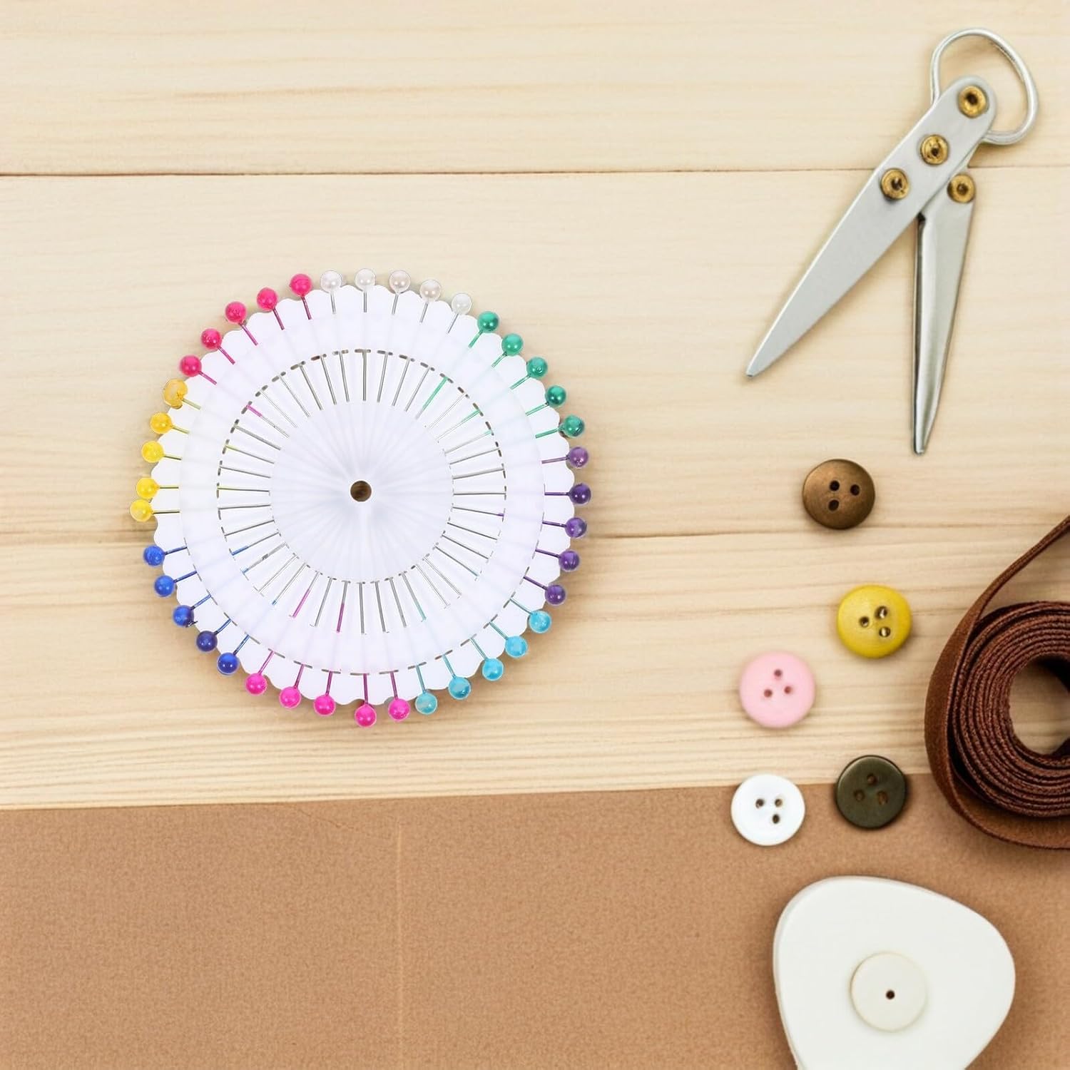 Totority Wrist Pin Cushion Set with Pumpkin Shape and Finger Ring Pincushion, Pink Corduroy Fabric Sewing Needle Holder for Quilting and Needlework Craft