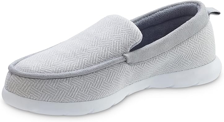 isotoner Zenz Mens Sport Knit Moccasin, Slip-on Shoe