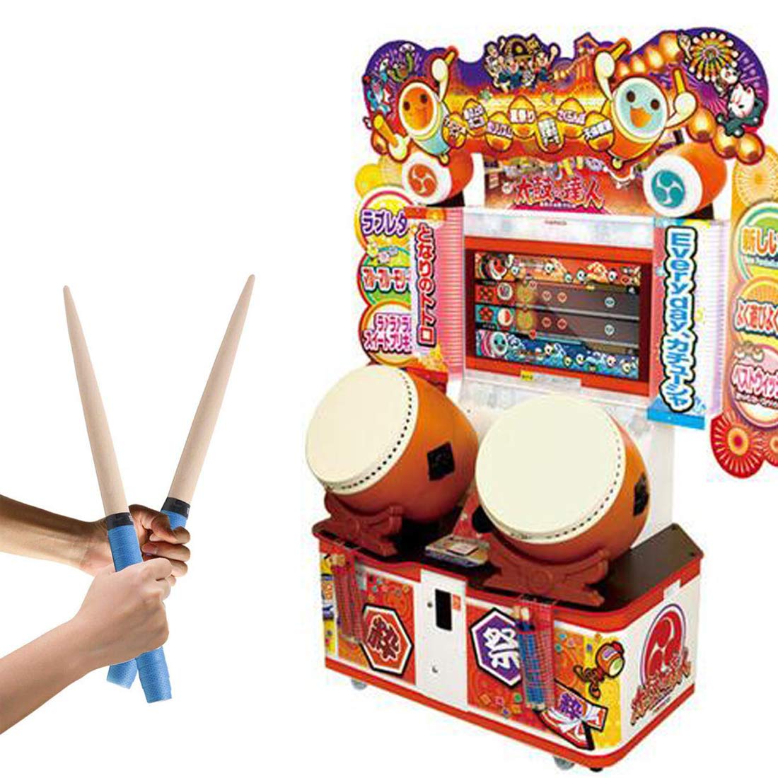 Amazon | 億騰 太鼓の達人 マイバチ 交換用グリップ ゲームセンター用