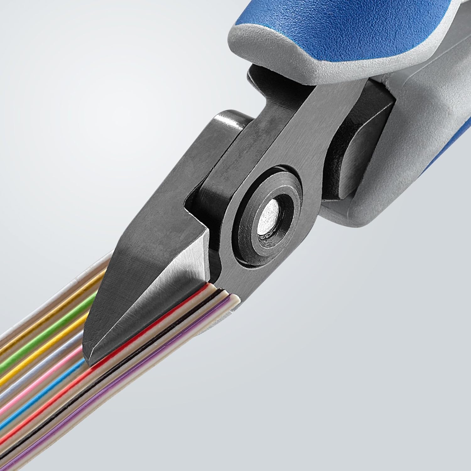 KNIPEX Precyzyjne szczypce tnące boczne dla elektroników z osłonkami wielokomponentowymi 125 mm, 79 42 125
