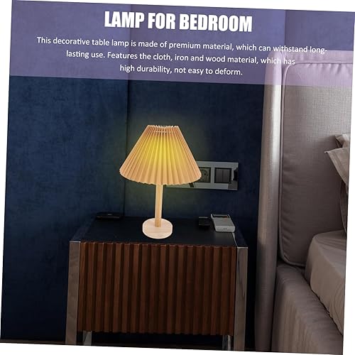 Miniatura 6 de Mesa de casa de campo Mesita de noche Habitación Enchufe Dormitorio Lámparas simples Lámpara de papel EE.UU. Luz Oficina para el Hogar Vintage