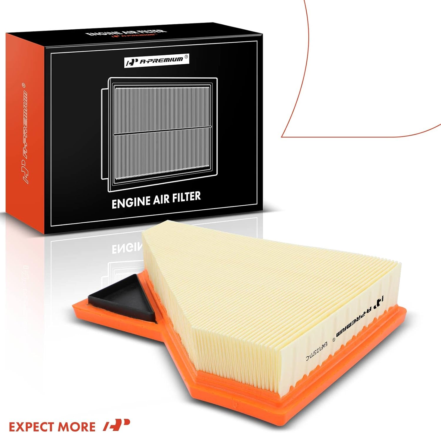 A-Premium 2-PC Engine Air Filter Compatible with Mini Cooper 2004 2005 2006 2009 2010 2011 2012, Replace# 13727529261