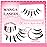 Losha Lashes Manga Lashes Natural Look Wispy False Eyelashes with Clear Band 10 Pairs Faux Mink Lashes Look Like Individual Cluster Lashes (Demon)