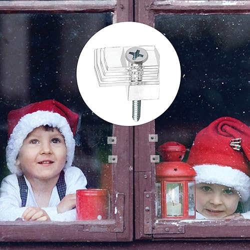 Miniatura 5 de 40 clips de plástico transparente para espejo de 1/8 pulgadas y 1/4 pulgadas, kit de montaje de espejo con tornillo y para pared