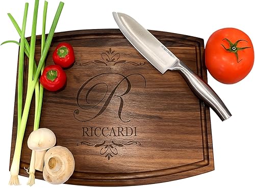 Tabla de cortar de madera personalizada personalizada, 2 tipos de madera con 20 diseños, regalo de Navidad, aniversario, boda, inauguración de la