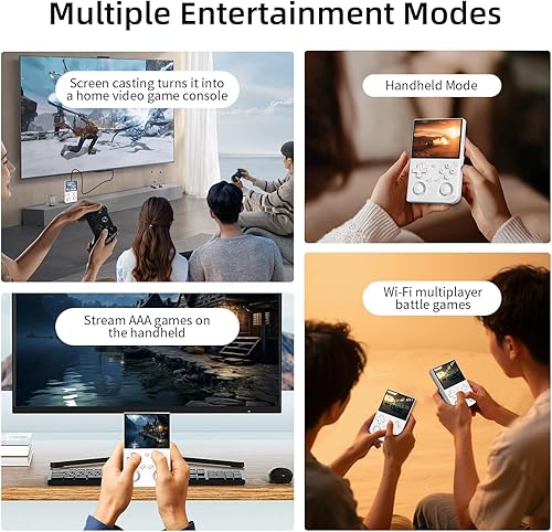 Miniatura 6 de RG35XX Pro - Consola de juegos de mano retro, RG 35XXPro compatible con salida de TV HDMI 5G, WiFi, Bluetooth 4.2, pantalla IPS de 3.5 pulgadas,