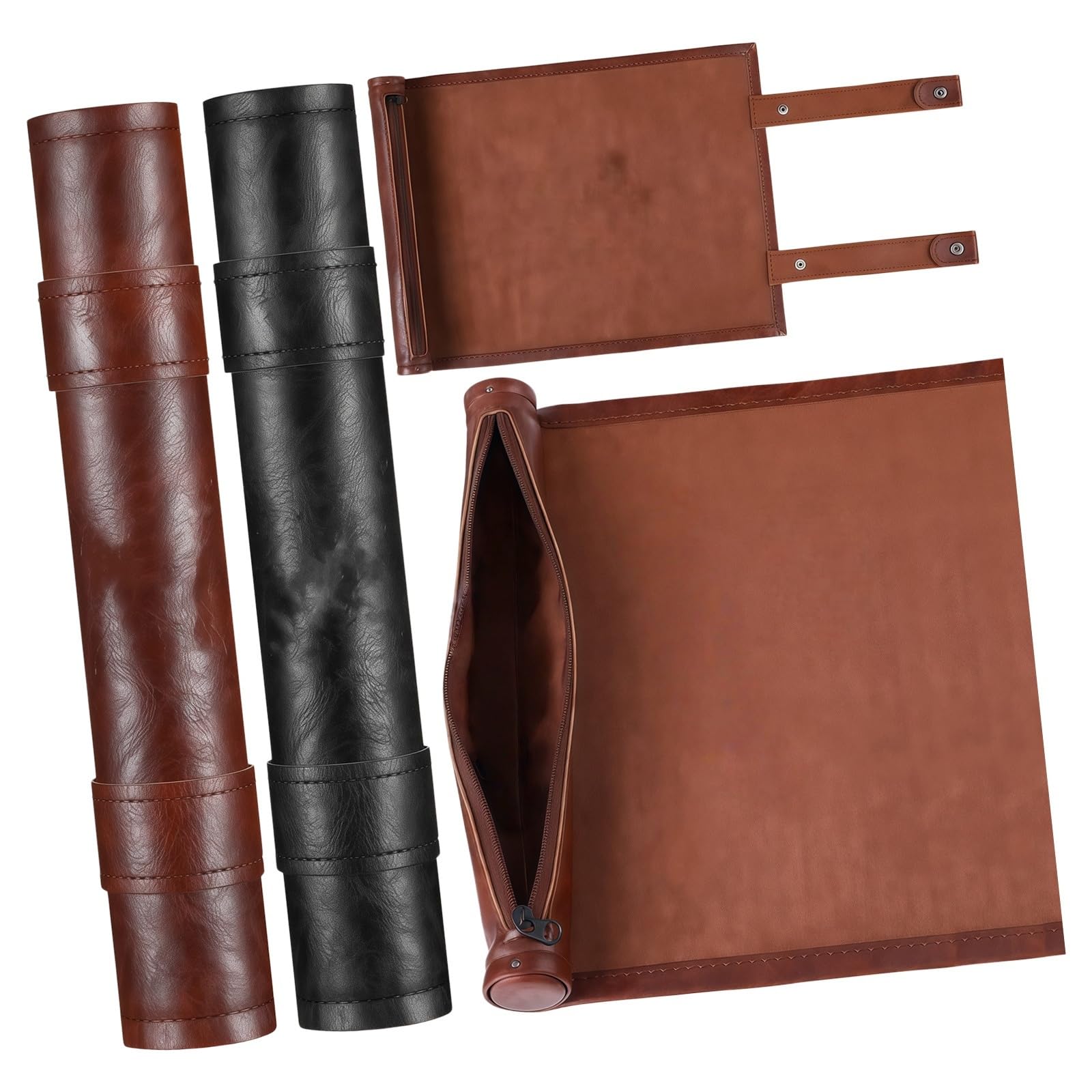 PU Leather Game Mats Travel Friendly Dices Rolling Mats Suitable for Dices Card and Tabletop Entertainment Worktop Play Accessories