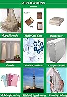 Vista 7 de Tela de protección Emf de fibra plateada, material de bloqueo RFID, protección antiradiación, toldo de señal celular, WiFi, Bluetooth, GPS, ancho