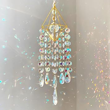 Sun Catchers with Crystals Hanging Crystals Prisms Suncatcher Crystal Suncatchers Hanging Wind Pendant for Window Garden Home Type-A